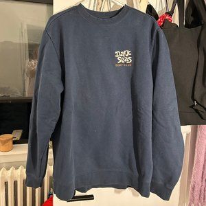 Dark Seas Surf Club Hoodie with embroidery details, Size L